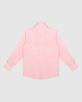 Stefano Ricci Children's pink shirt with metallic logo YC005330LX1986