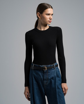 CO Black ribbed jumper 7681VSYS
