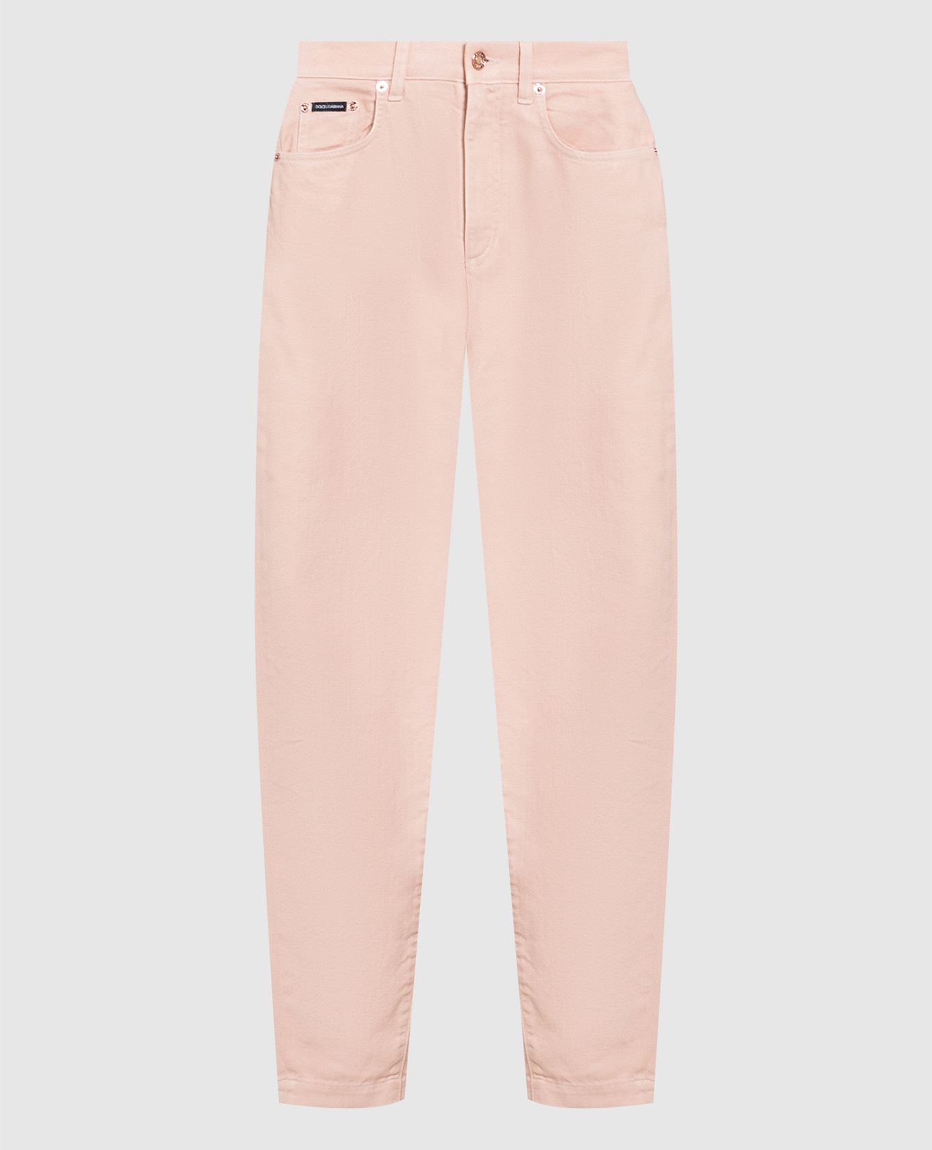 

Amber jeans with metallic patch Dolce&Gabbana, Pink