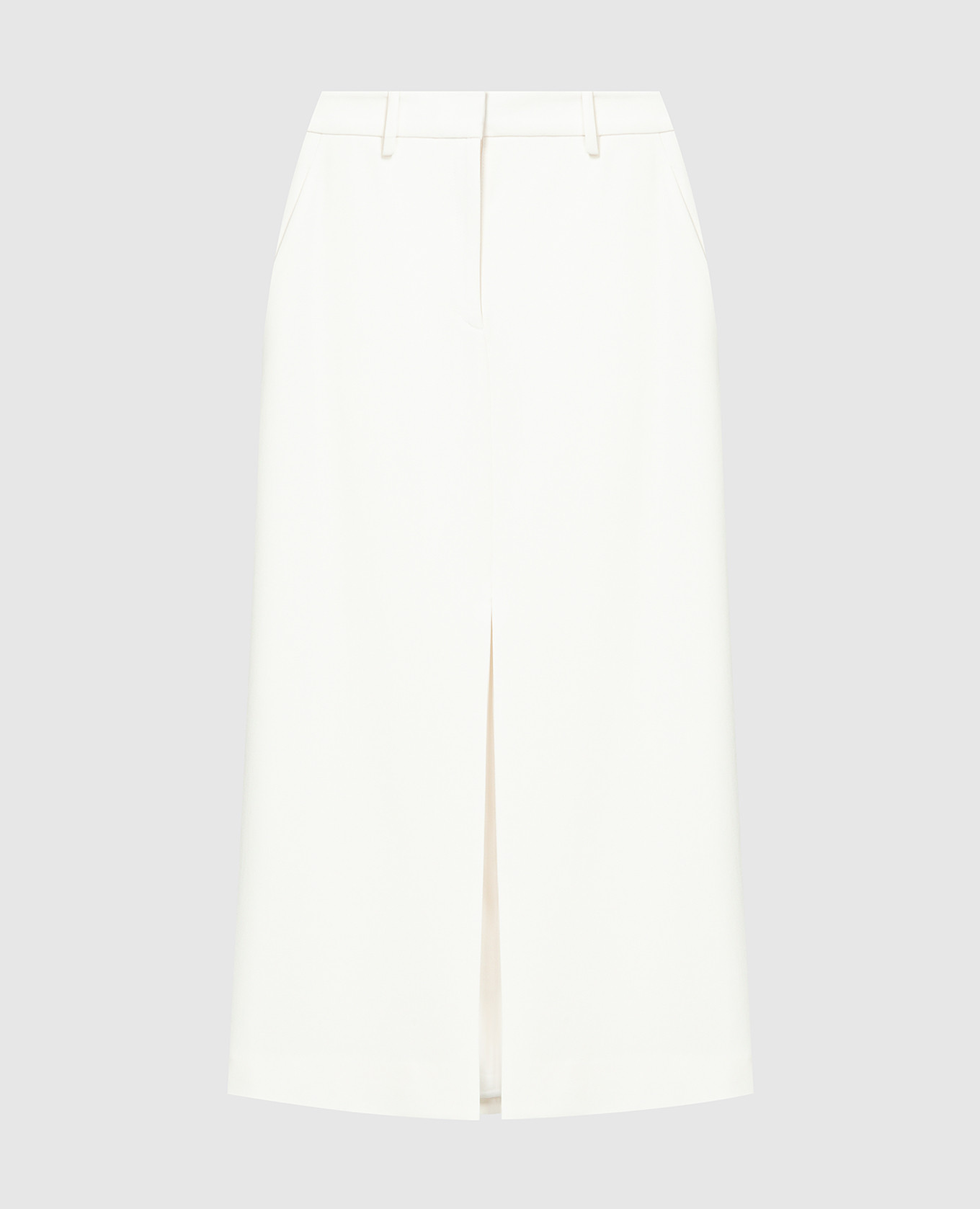 

Beige midi skirt with a slit Theory, Бежевый