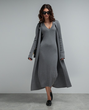 Enrico Mandelli Gray woolen cardigan A7KD265252