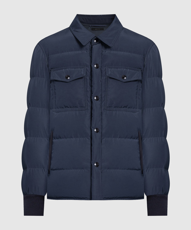 Tom Ford - Blue down jacket OBD002FMN001S23 - shop with