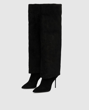 Balmain Ariel black suede boots BN1TA897LCTA