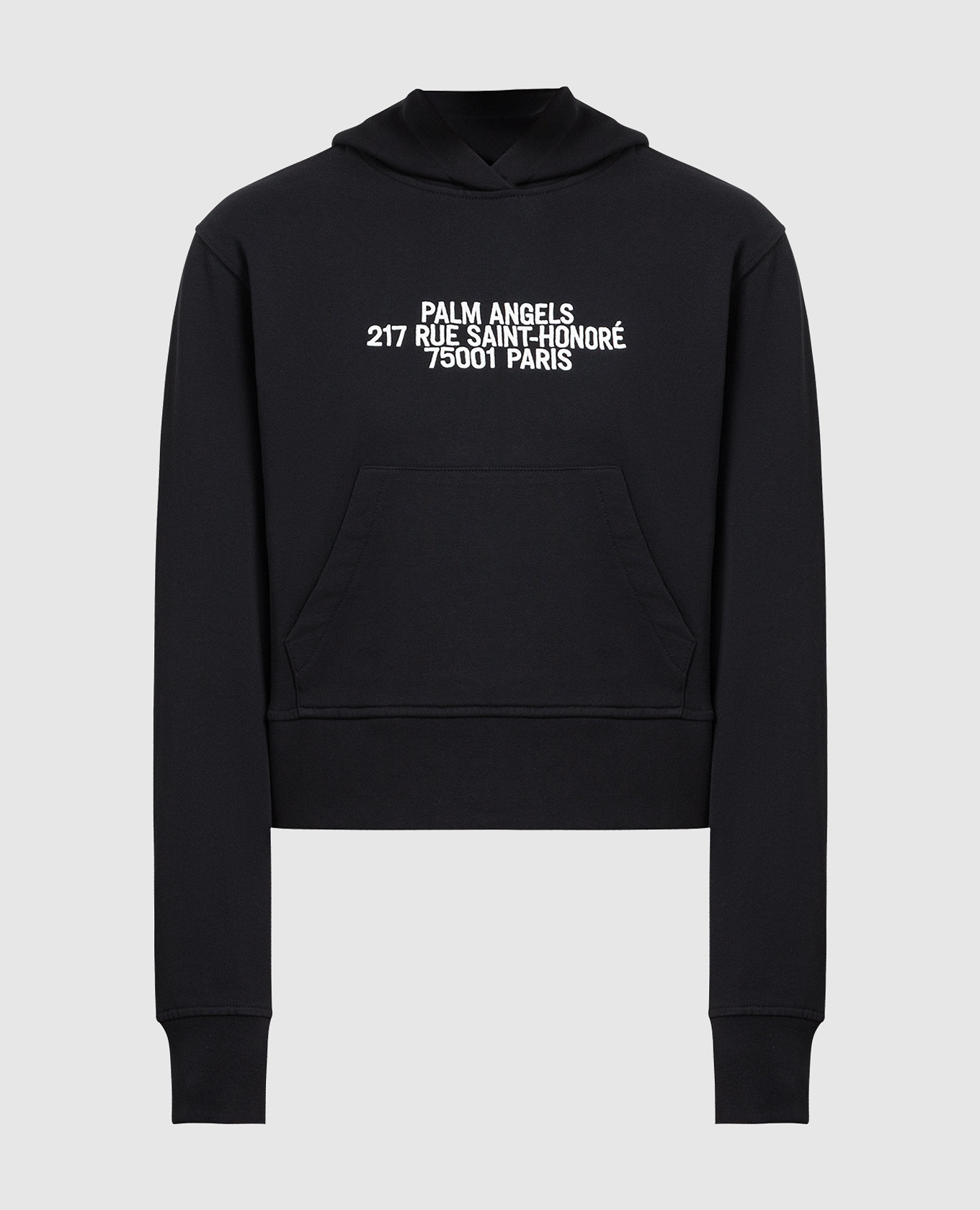 

Black hoodie with logo embroidery Palm Angels
