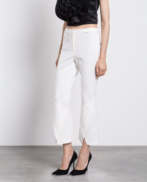 Twinset White flared pants with slits 232TP2084