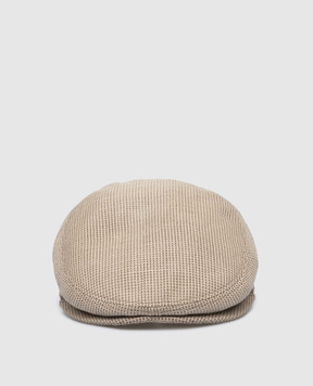 Stefano Ricci Children's gray wool, cashmere and silk cap YVF2158PHC3081