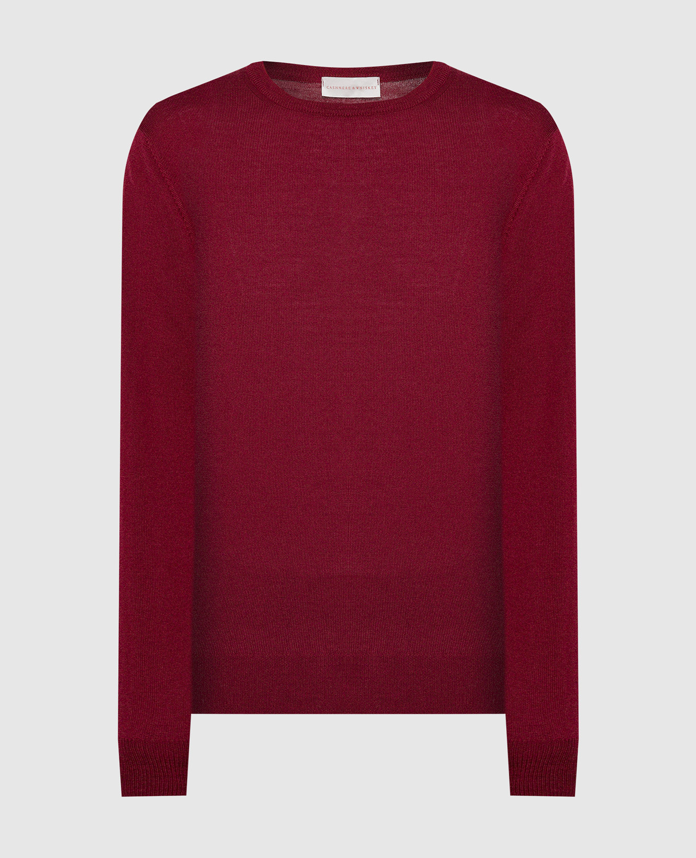 Burgundy jumper made of wool