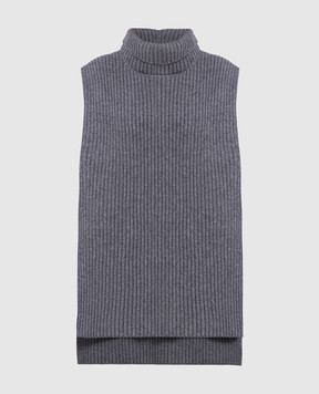 Jil Sander Gray vest made of wool J02NC0166J14511