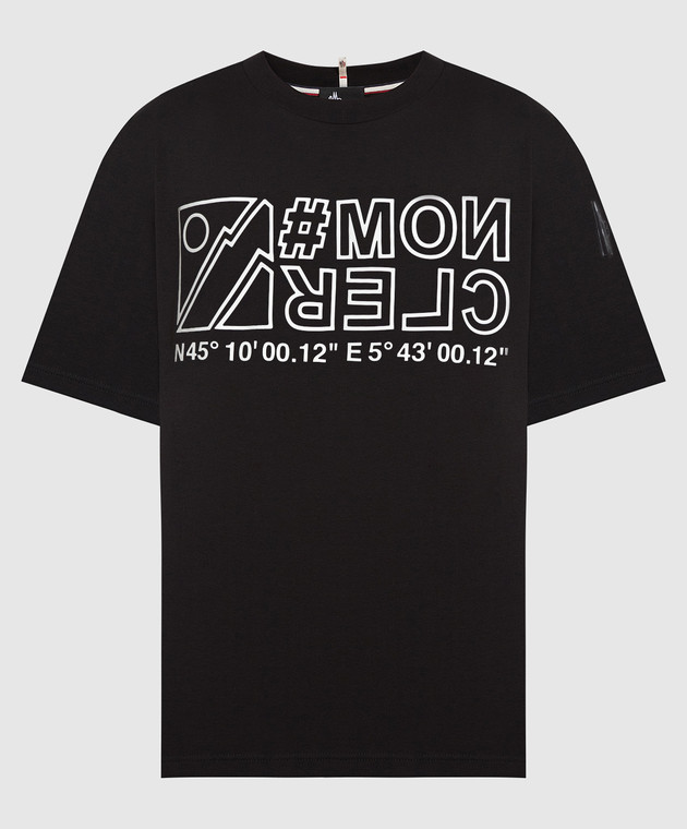 Moncler Grenoble Black t shirt with logo 8C0000683927 buy with Portugal delivery at Symbol