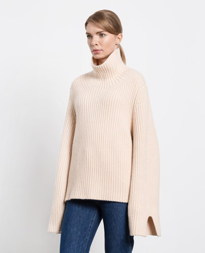 Khaite Light beige cashmere sweater 8183601K601