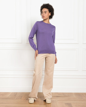 Babe Pay Pls Purple wool, silk and cashmere jumper MD9441318410R