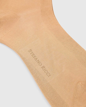 Stefano Ricci Beige socks C009UN0006C009UN