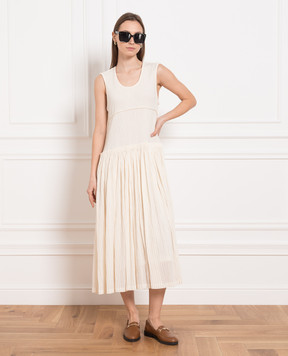 Jil Sander Beige dress with drapery J02CT0151J45144