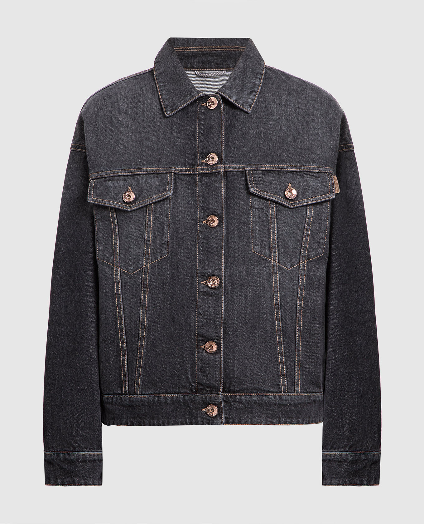 

Gray denim jacket Brunello Cucinelli, Grey