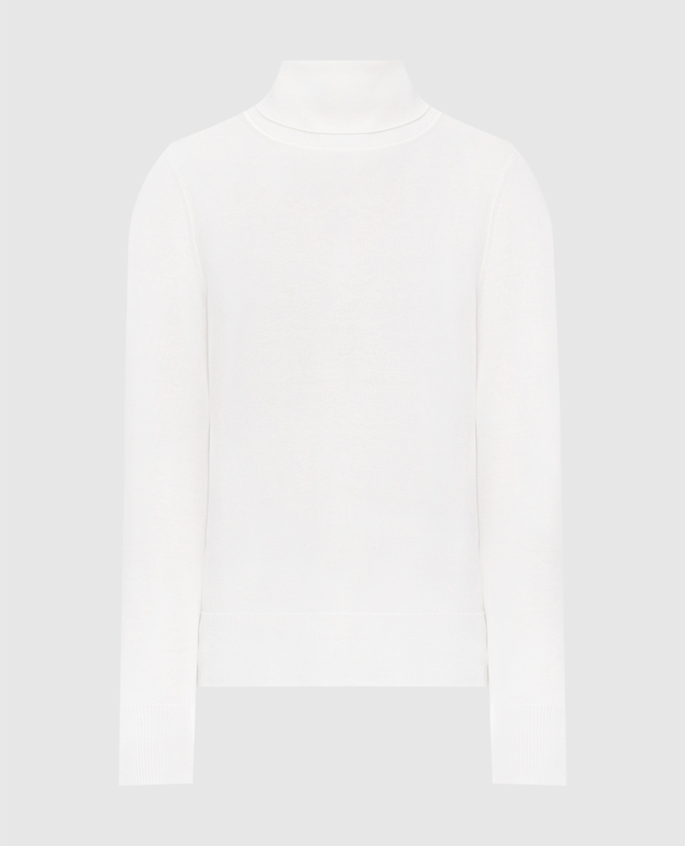 

White silk turtleneck CO