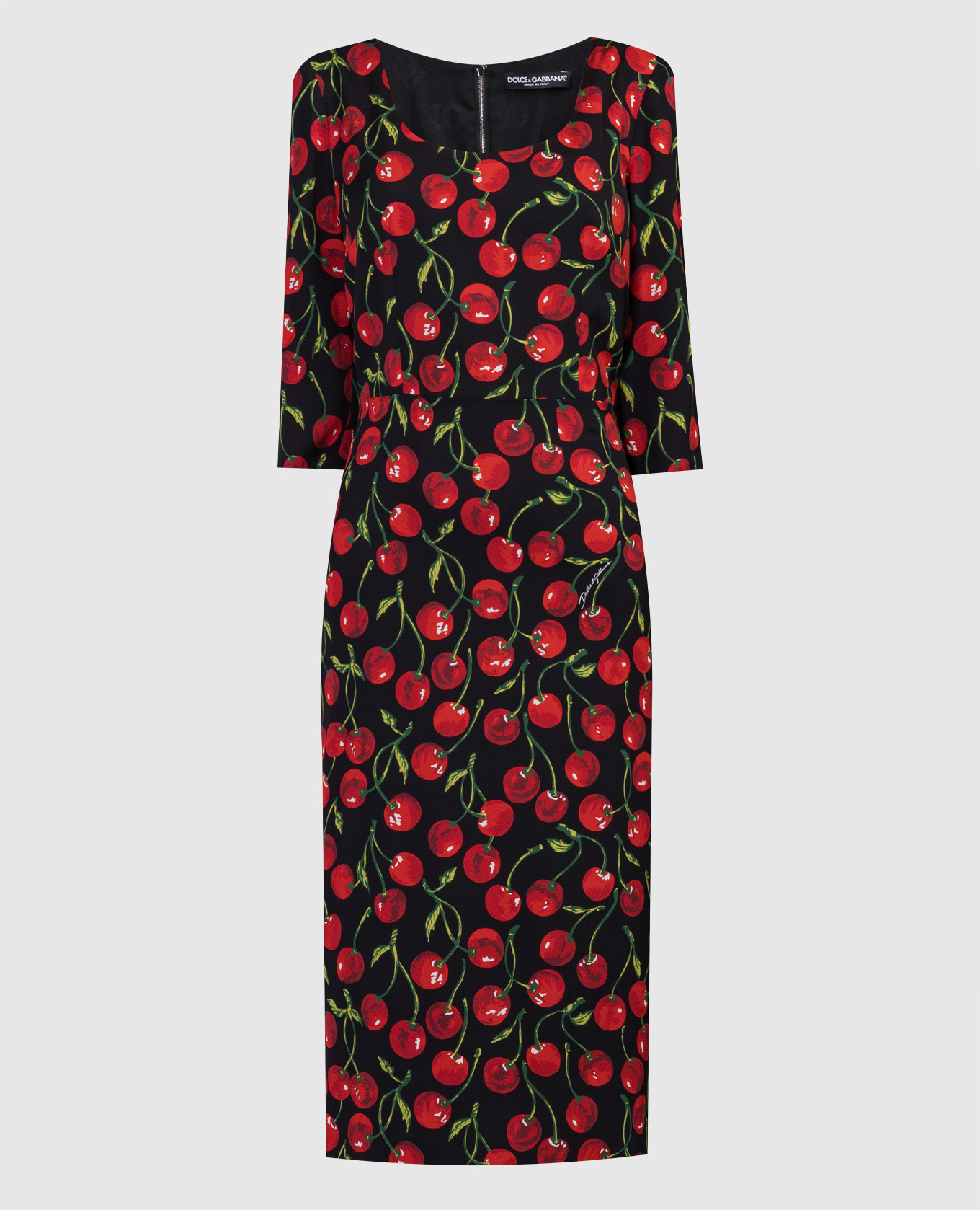 

Black printed midi dress Dolce&Gabbana