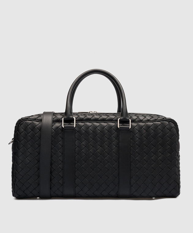 Bottega Veneta Black leather travel bag with weaving 710058V0E51 buy with Netherlands delivery at Symbol