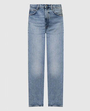 Toteme Blue jeans with logo patch 222232741