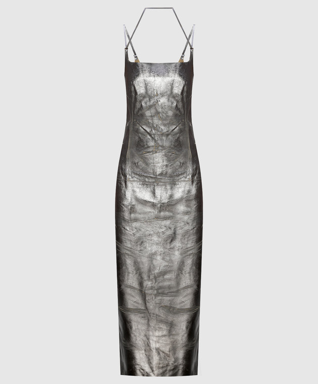 The Attico - Silver leather dress 246WCM143L094 - shop with Estonia  delivery at Symbol