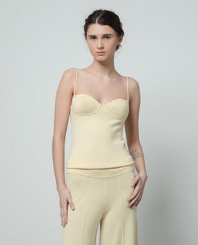 LISA YANG Yellow cashmere top 2024029