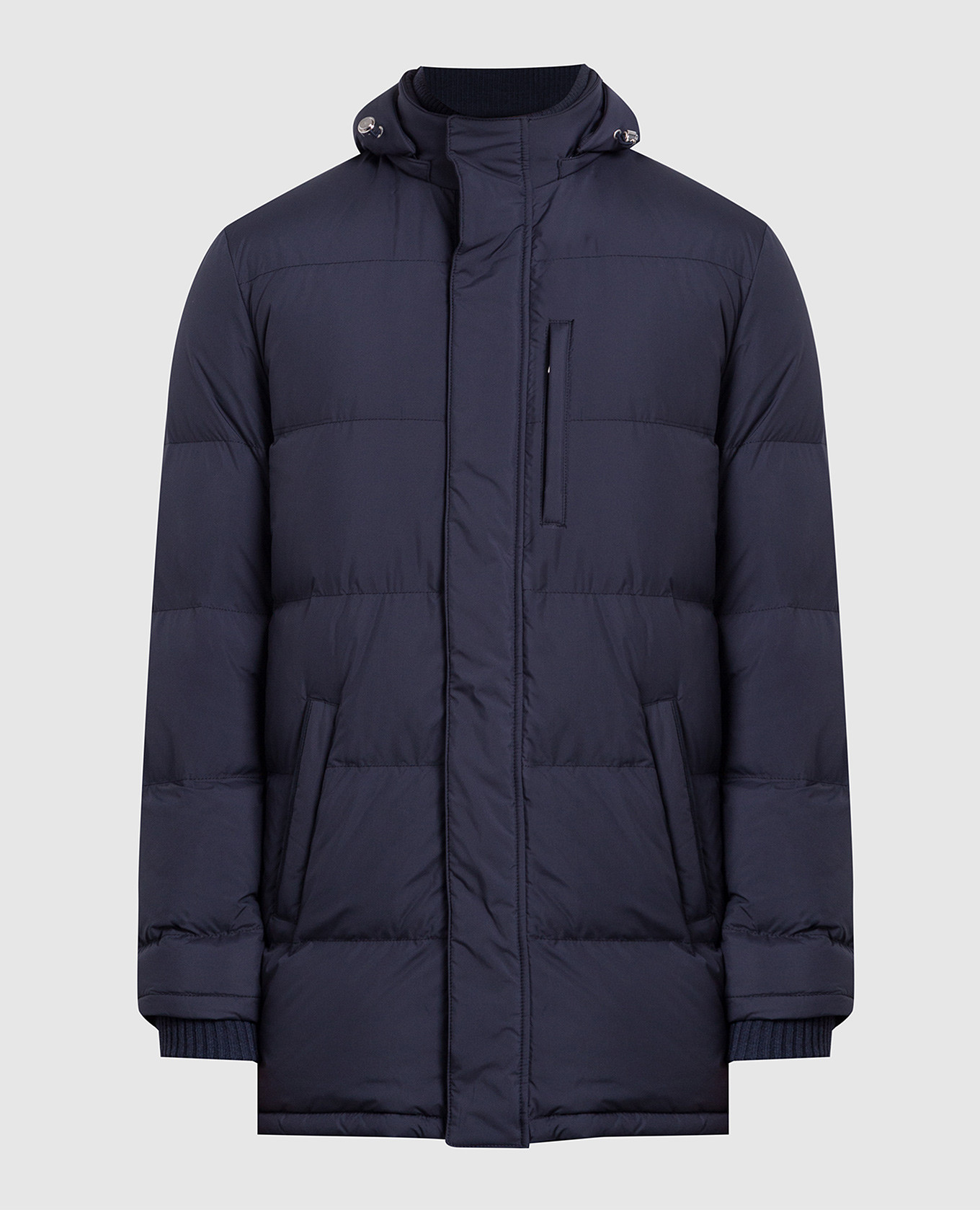 

Blue down jacket Enrico Mandelli, Синий