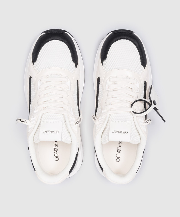 Off-White - Baskets Kick Off en cuir blanc avec logo