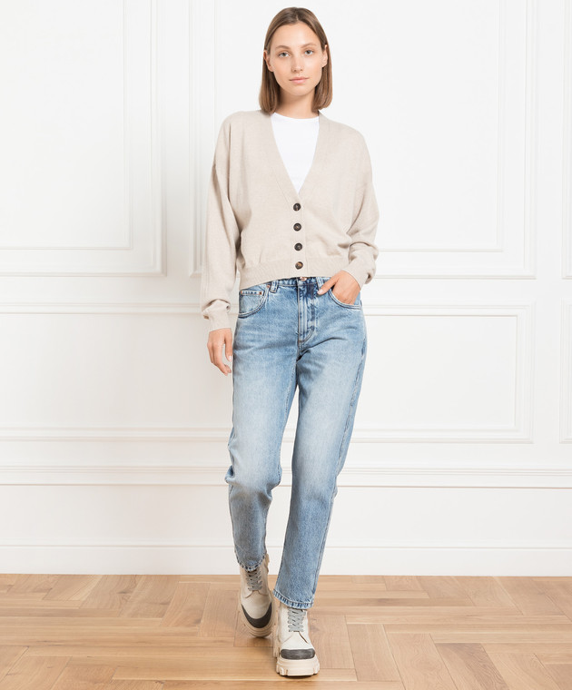 デニム・ジーパン BRUNELLO CUCINELLI Woman Jeans Blue MP095P5847 C9044 Women's jeans - Designer denim collection | Brunello Cucinelli