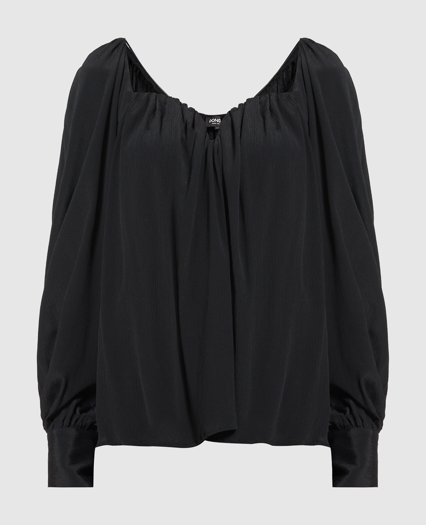 

Black blouse with drapery Dondup