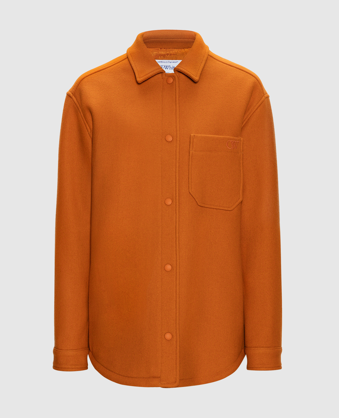Orange shirt off-white
