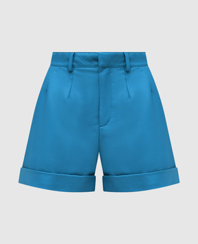 Simonetta Ravizza Blue leather shorts S02ST07L1