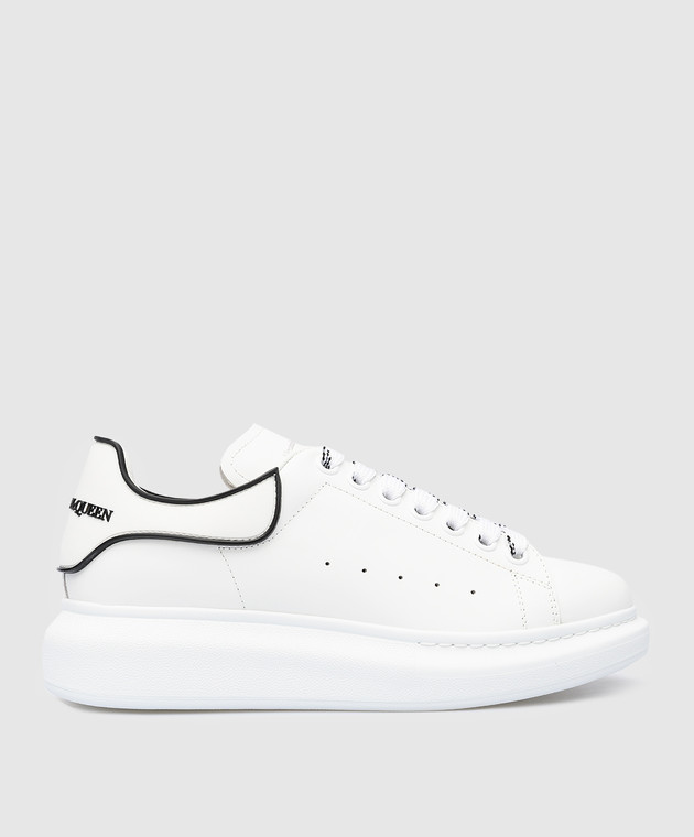 スニーカー Alexander Mcqueen White Leather Sneakers With Contrasting Alexander McQueen - White leather sneakers with contrasting