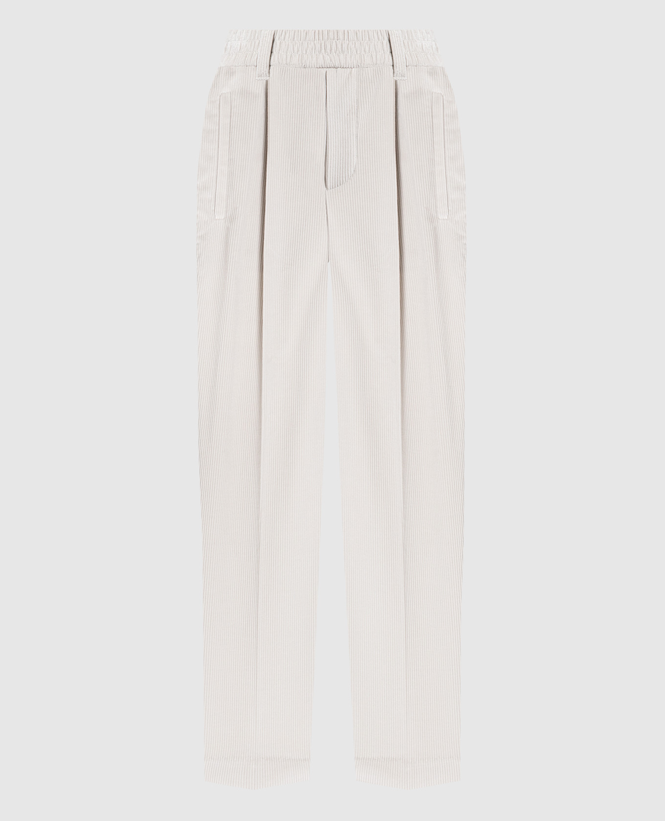 

Gray corduroy pants with monil chain Brunello Cucinelli, Grey