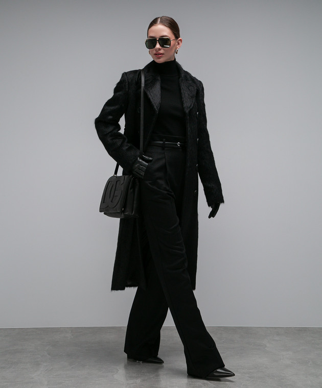 【美品】黒SPORTMAX スポーツ　マックス　MaxMara マックスマーラ Max Mara Sportmax - Belford black double-breasted wool coat