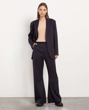 Maison Margiela MM6 Blue flared pants S52KA0448S47848