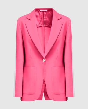Palm Angels Pink jacket with contrast trim PWEN013F22FAB001