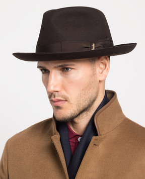 Borsalino Federico brown hat 390054