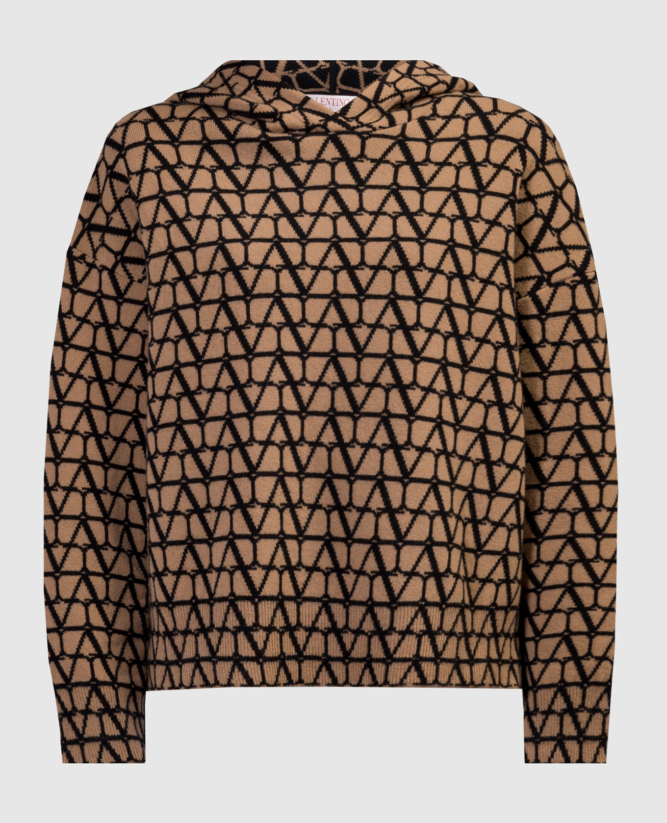 

Brown Toile Iconographe Wool Hoodie Valentino