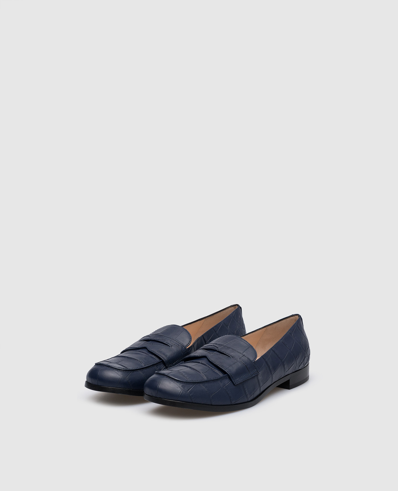 

Blue leather loafers Coco Block Rodo