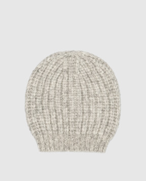 Peserico Gray cap in a textured pattern S36150F0309196