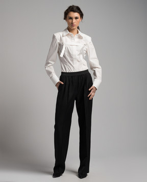 Materiel White shirt with straps MRE24N1959SRWT