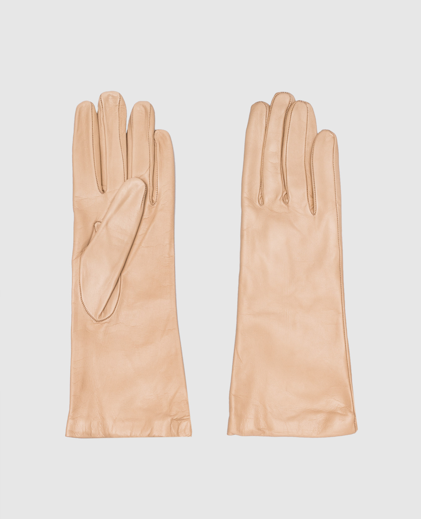 

Beige leather gloves Caridei