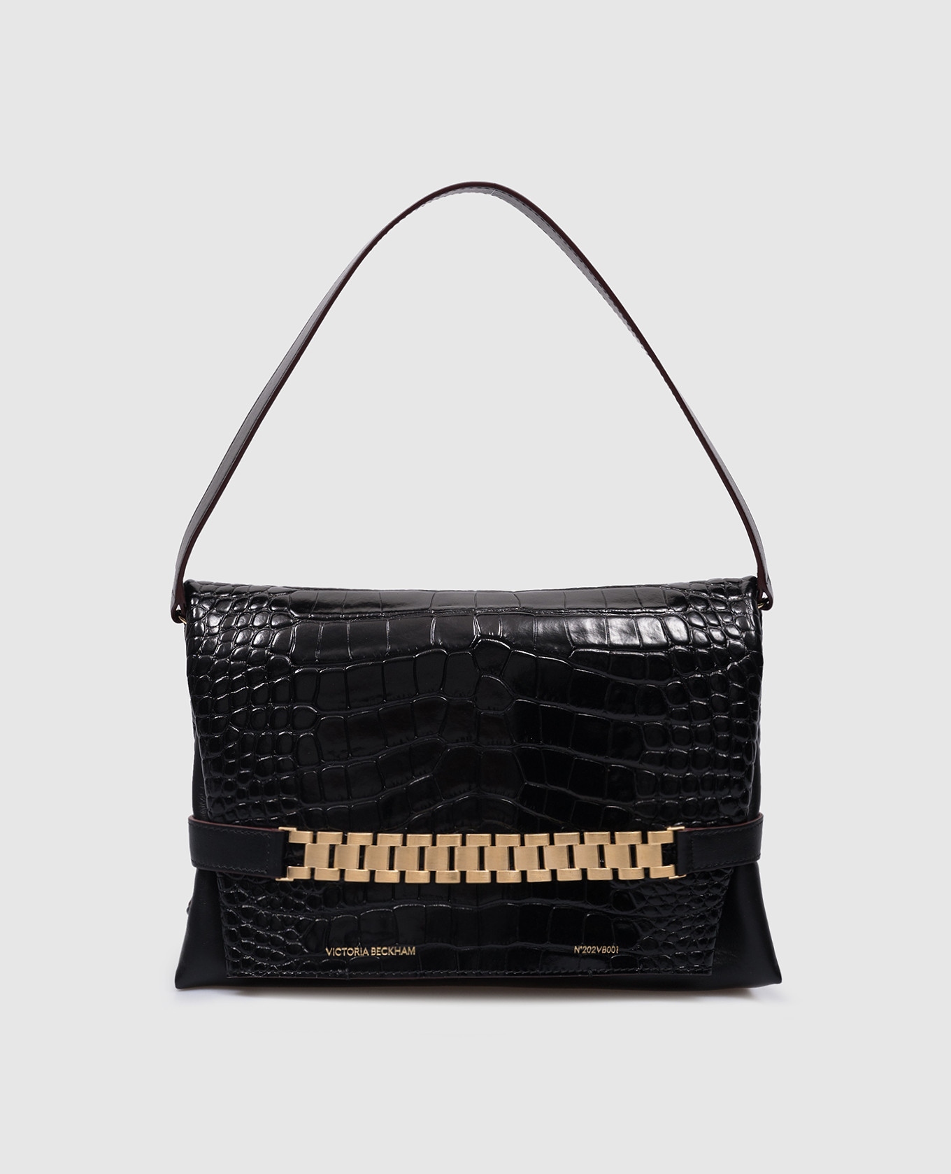 

Black leather bag with chain Victoria Beckham