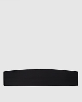Stefano Ricci Black camberband made of silk GF01UUNIR