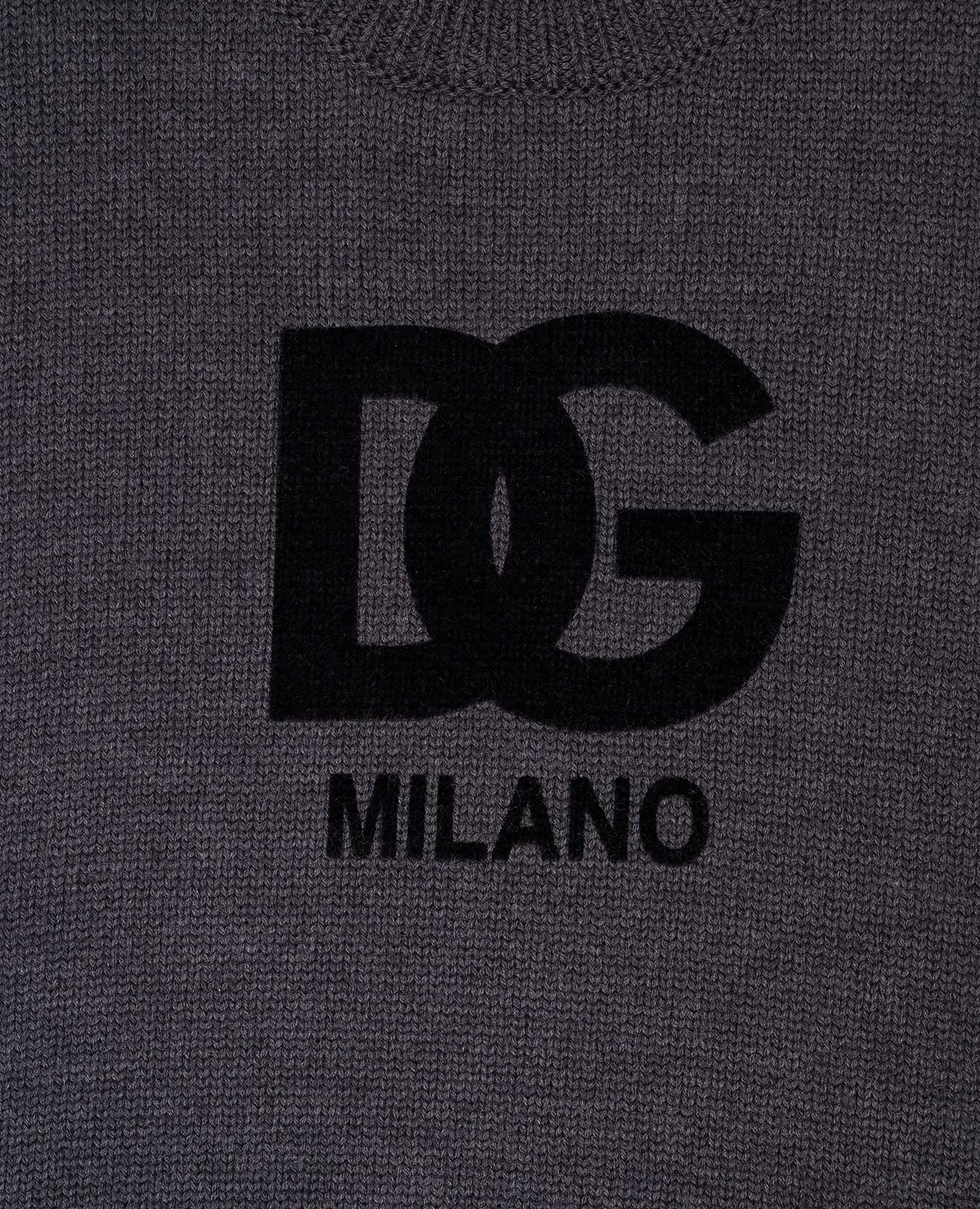 

Children's gray wool sweater with DG logo Dolce&Gabbana, Grey