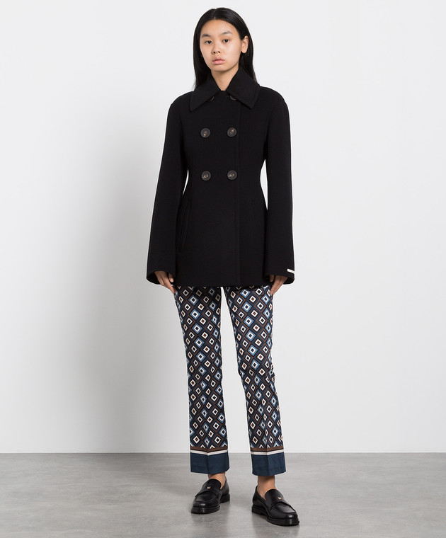 Max mara black wool coat on sale