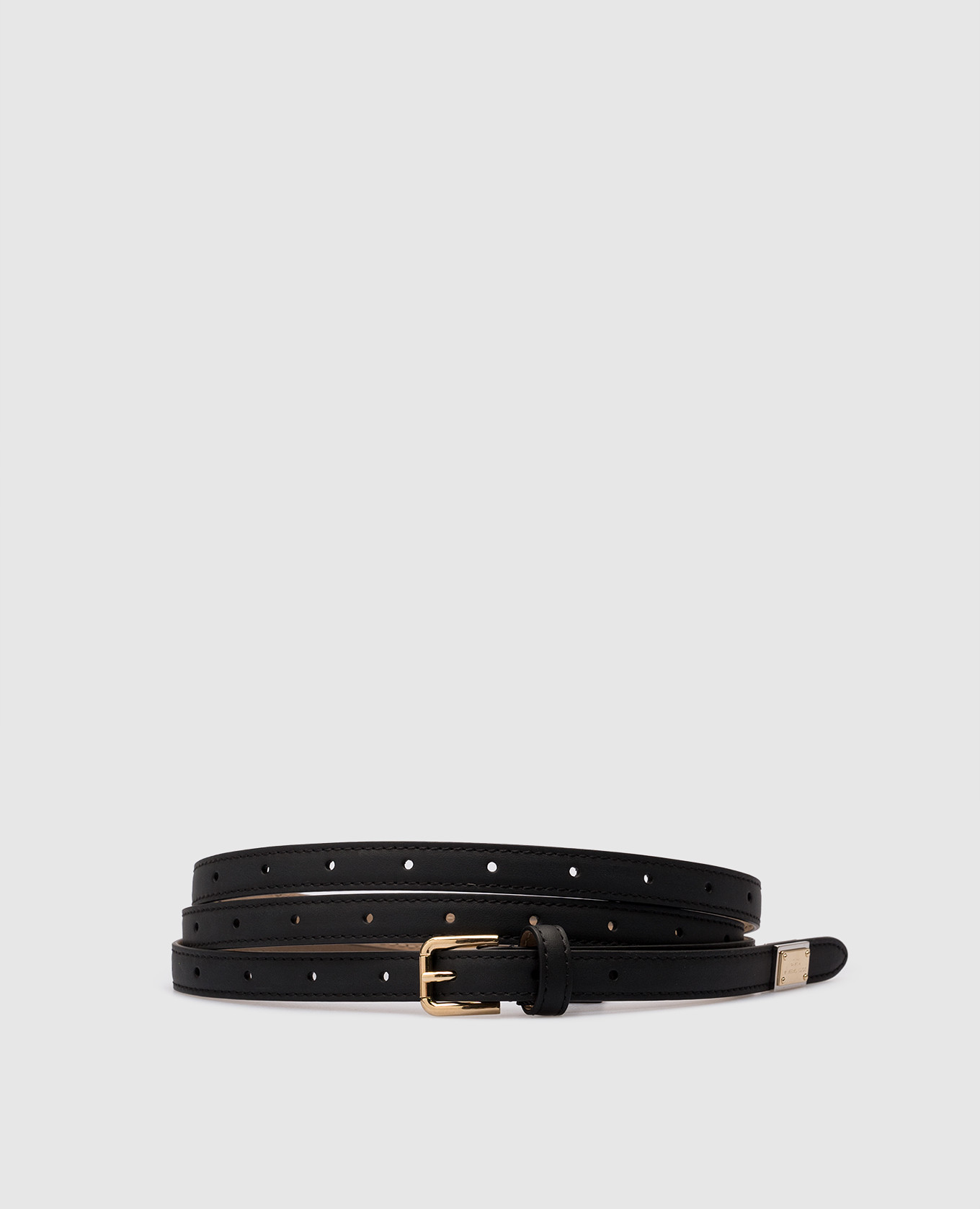 

Black leather belt with logo Dolce&Gabbana