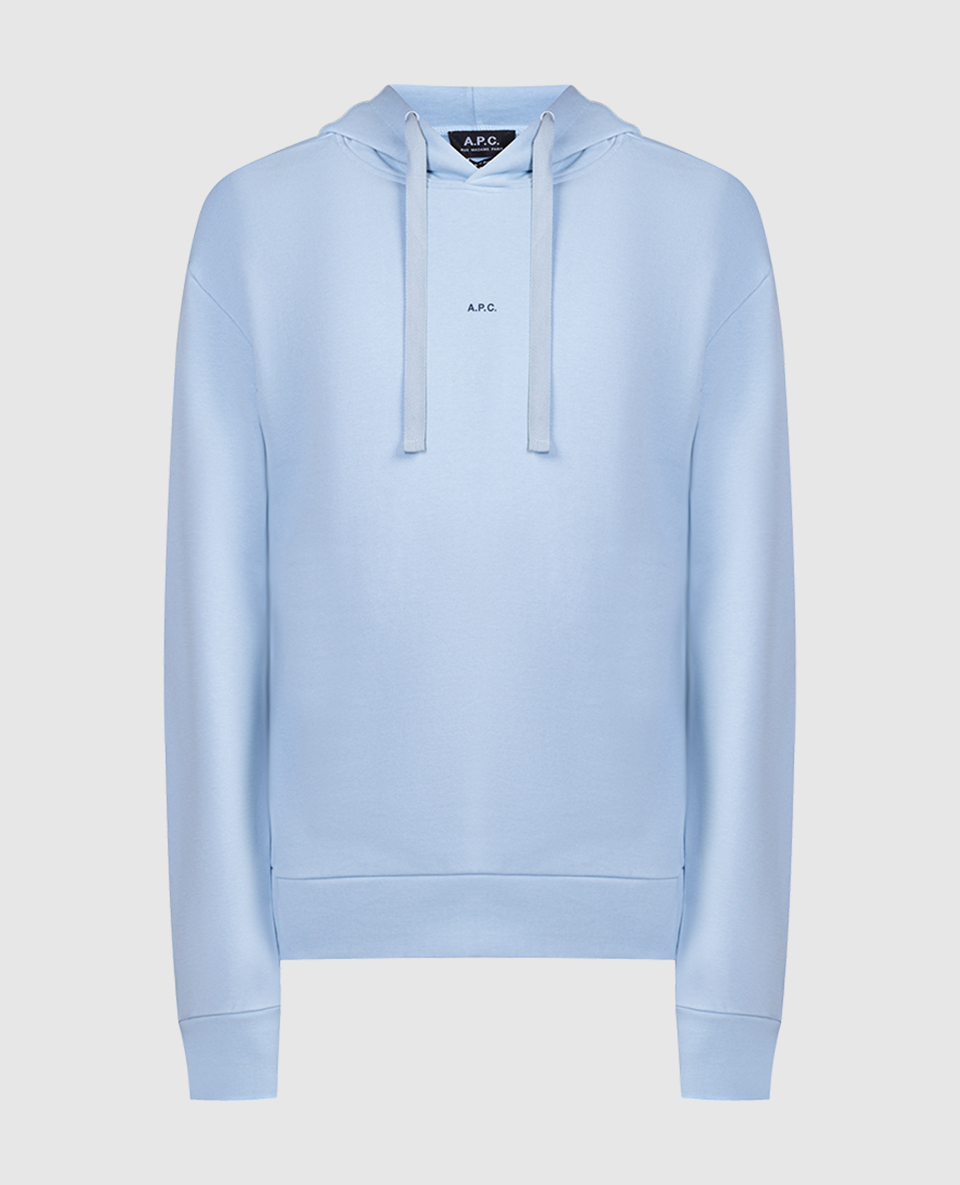 

Larry logo print hoodie in blue A.P.C, Голубой