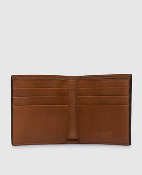 Brunello Cucinelli Brown leather cardholder MWAMU006