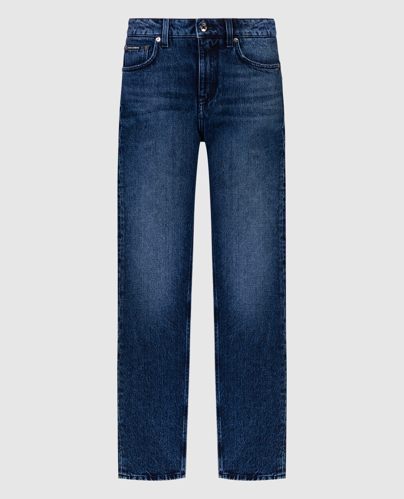 

Blue boyfriend jeans with logo Dolce&Gabbana
