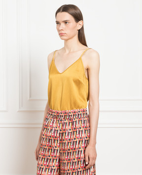 Max Mara Yellow top with crystals LUME